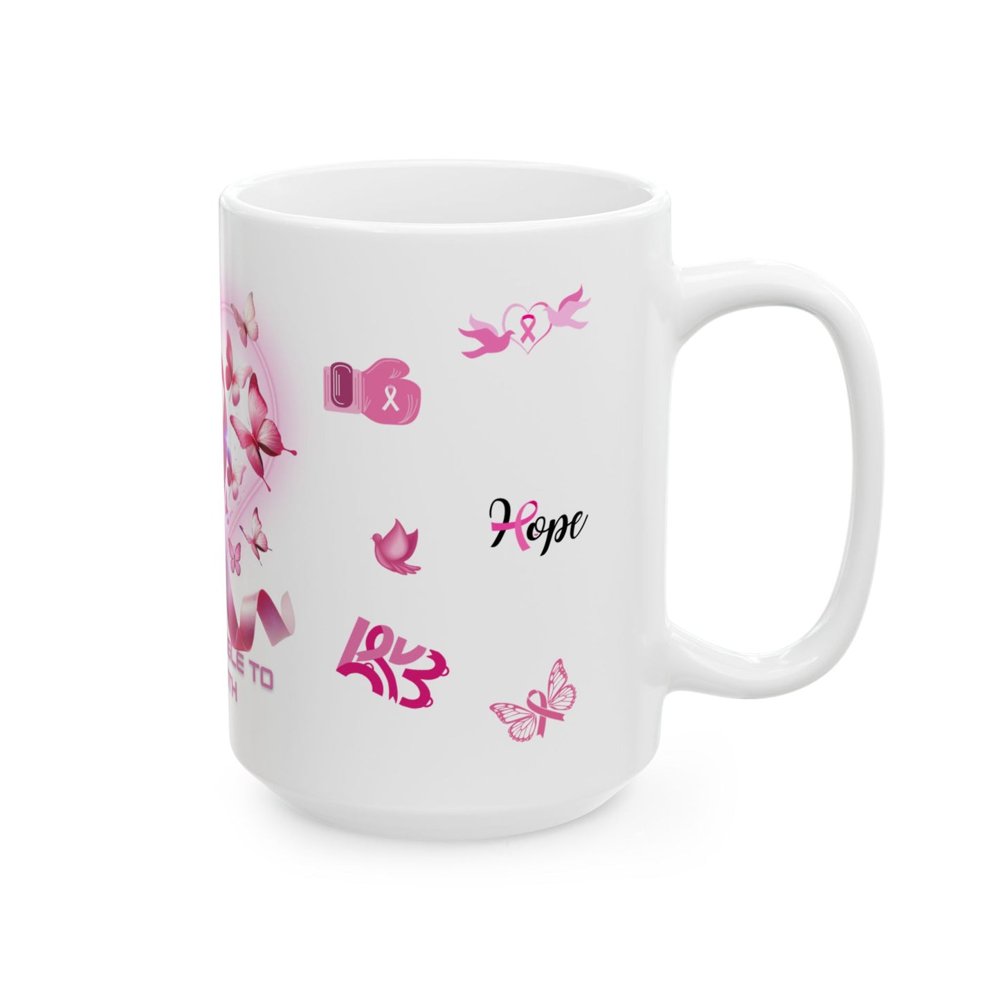 From Struggle To Strength Awareness Mug (Breast Cancer)