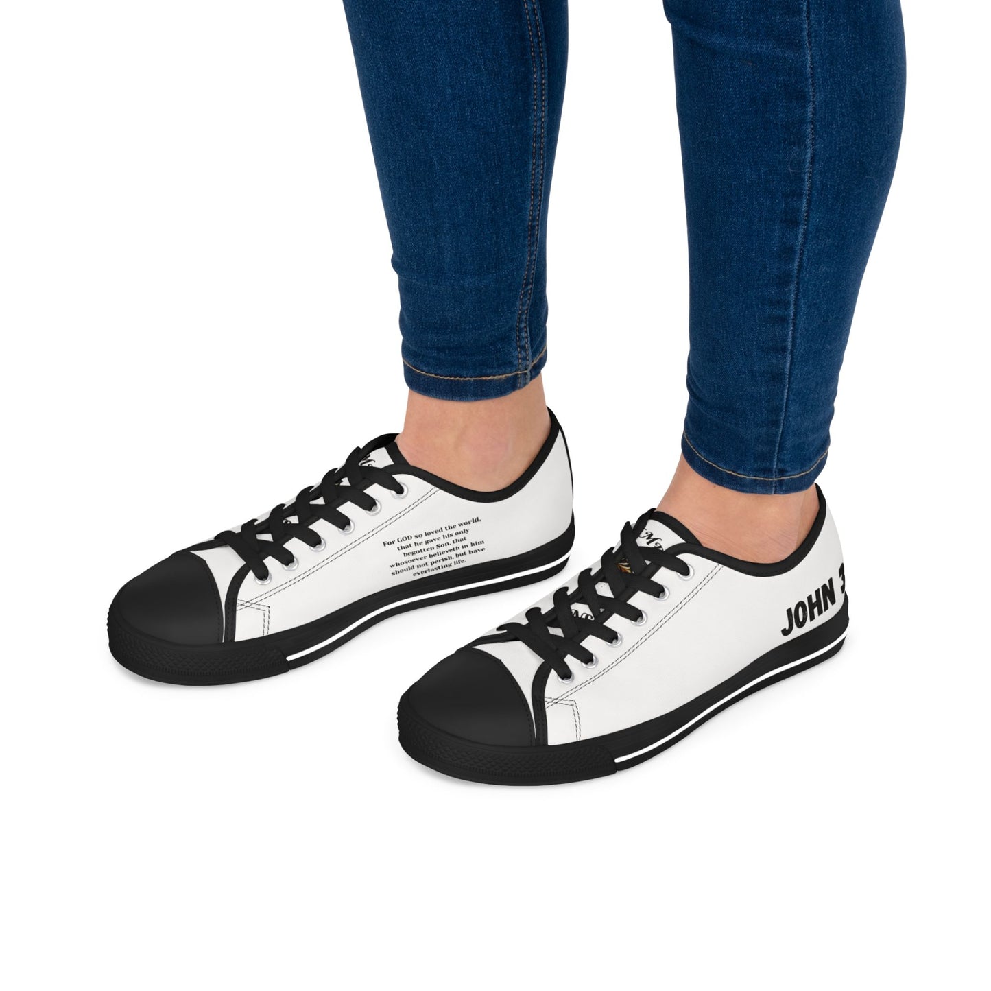 John 3:16  Women's Low Top Sneakers