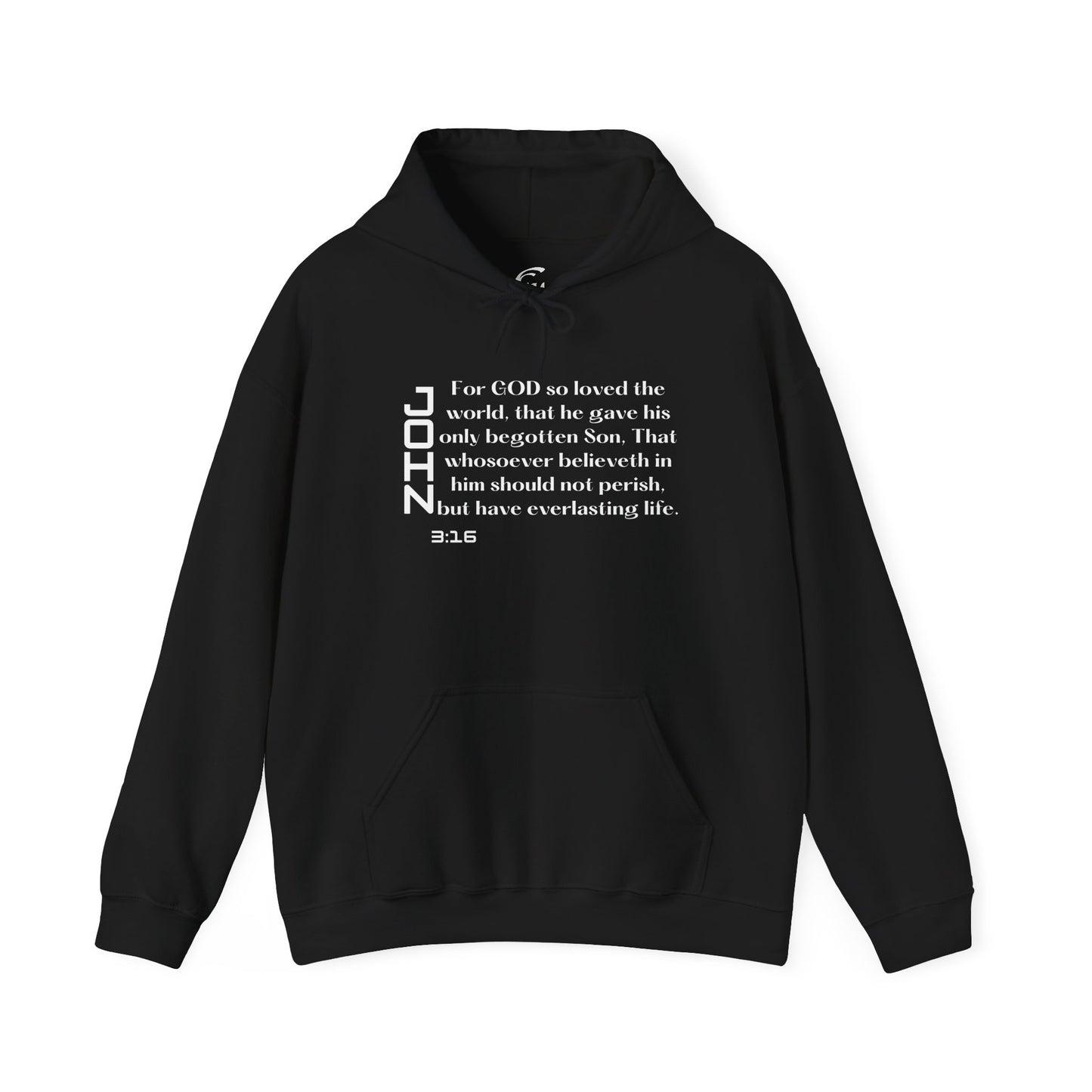 Biblical Hoodie, John 3:16 Scripture Unisex Hoodie