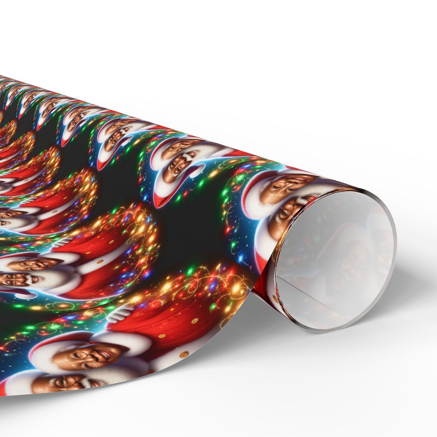 African-American Santa & Mrs. Clause Wrapping Paper