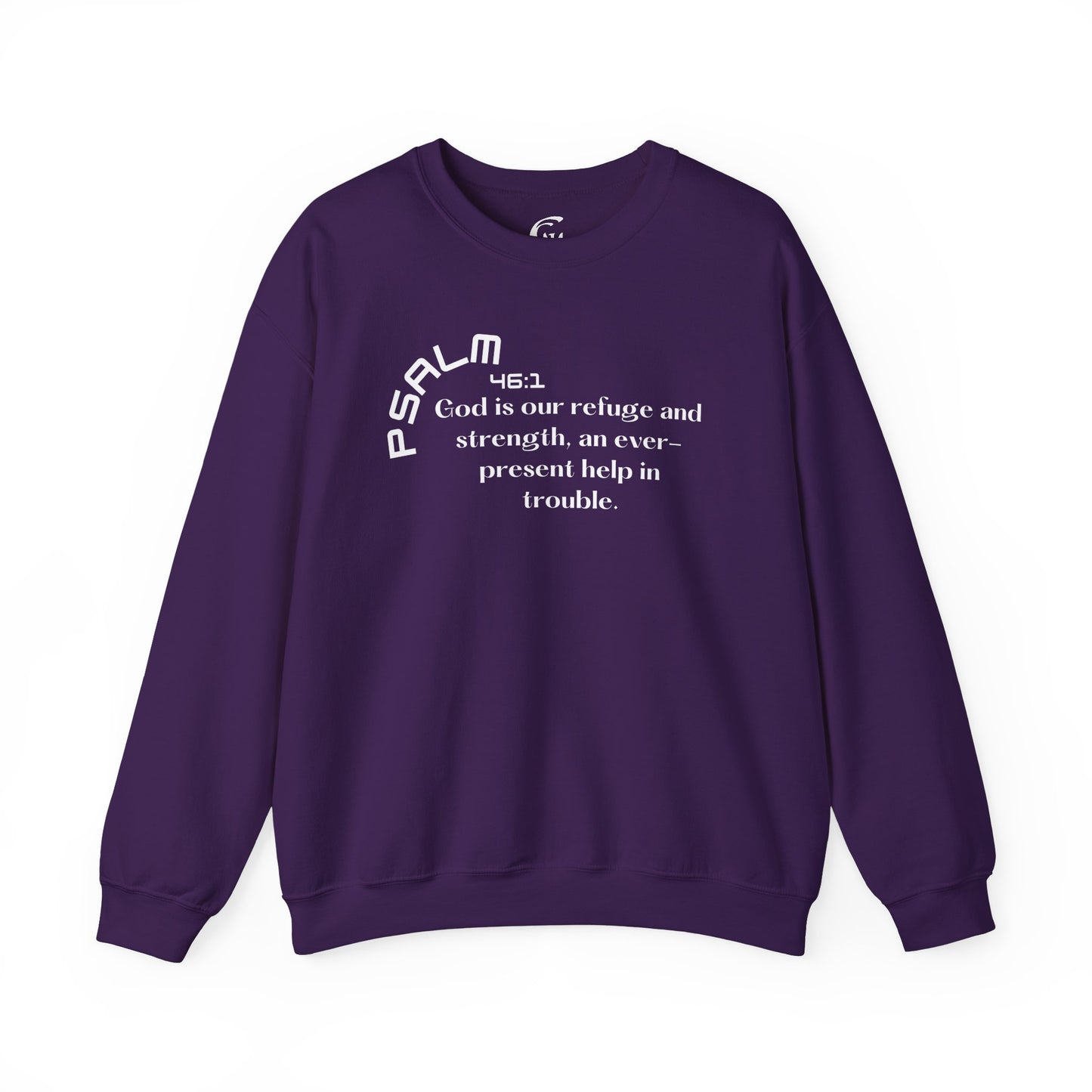 Psalm 46:1 Scripture Crewneck Sweatshirt