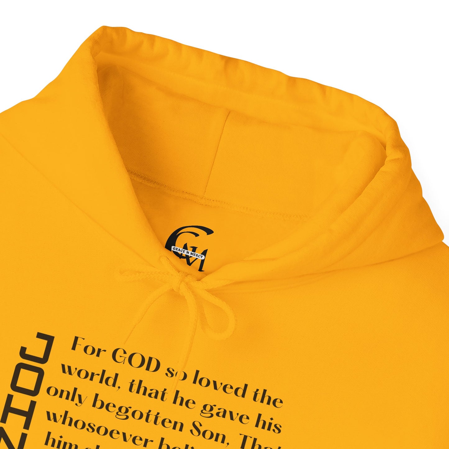 Biblical Hoodie, John 3:16 Scripture Unisex Hoodie