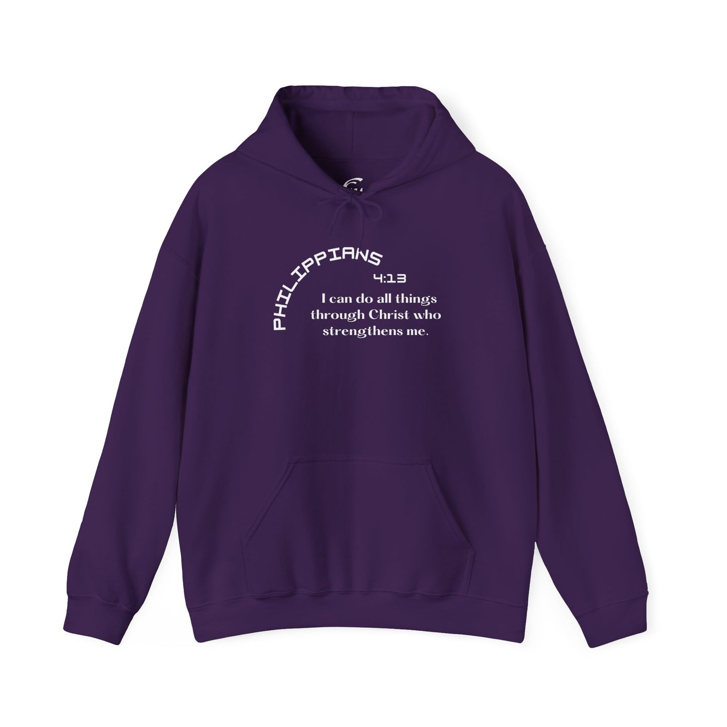 Biblical Hoodie, Philippians 4:13 Scripture Unisex Hoodie