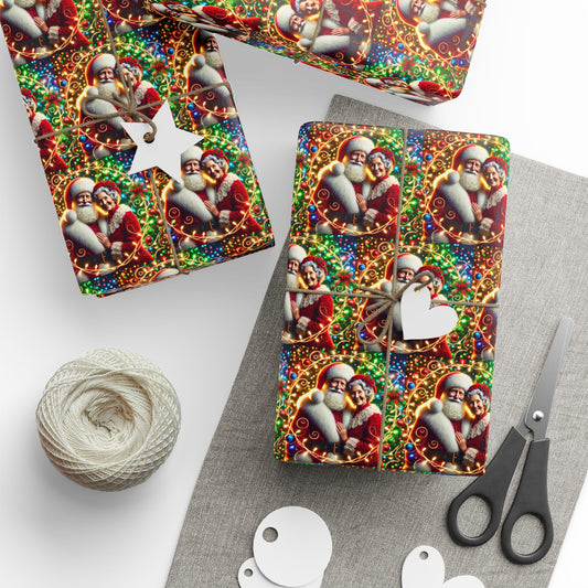 Santa & Mrs. Clause Wrapping Paper