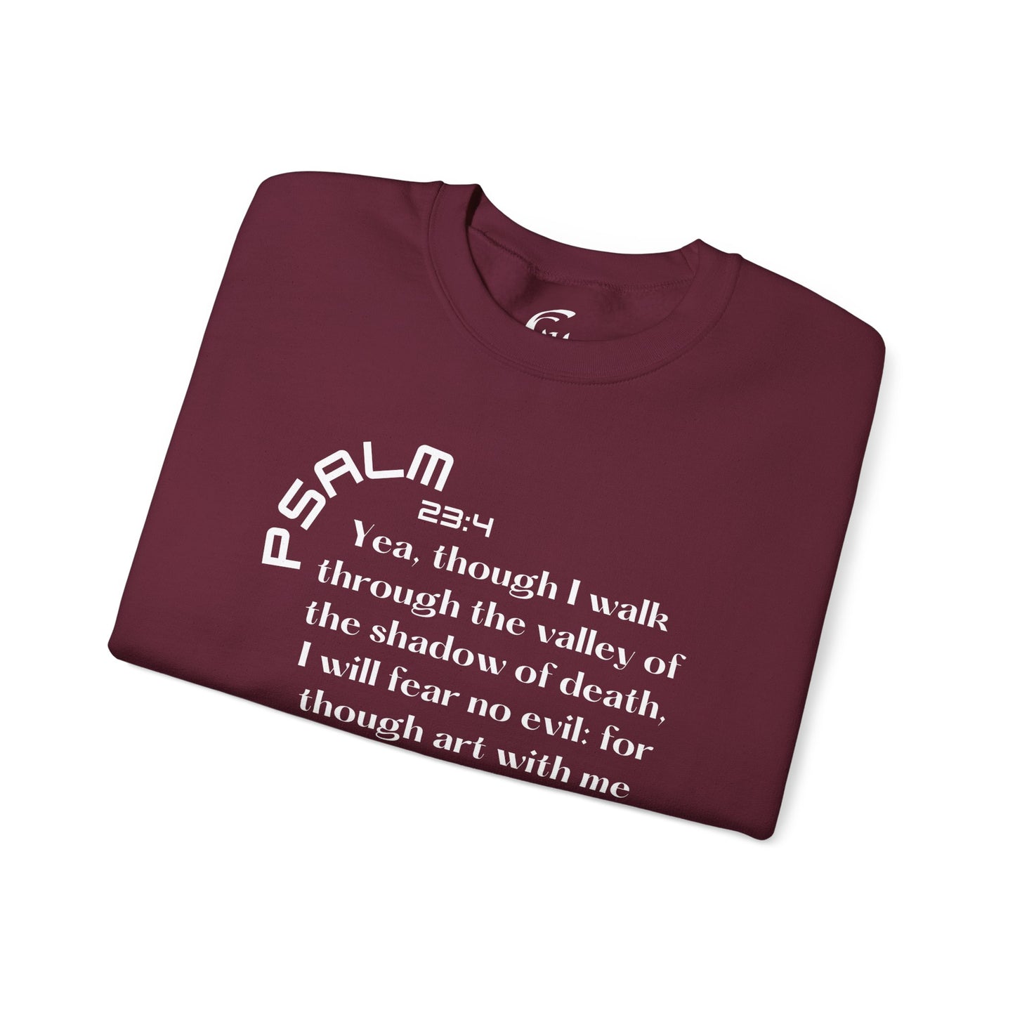 Psalm 23:4 Scripture Crewneck Sweatshirt