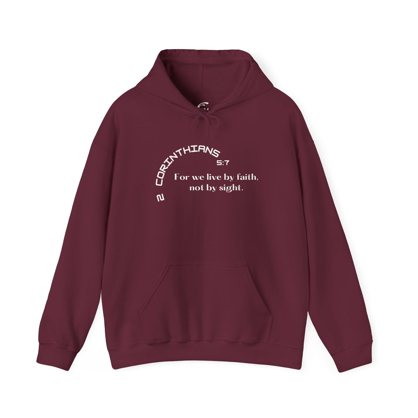 Biblical Hoodie, 2 Corinthians 5:7 Scripture Unisex Hoodie