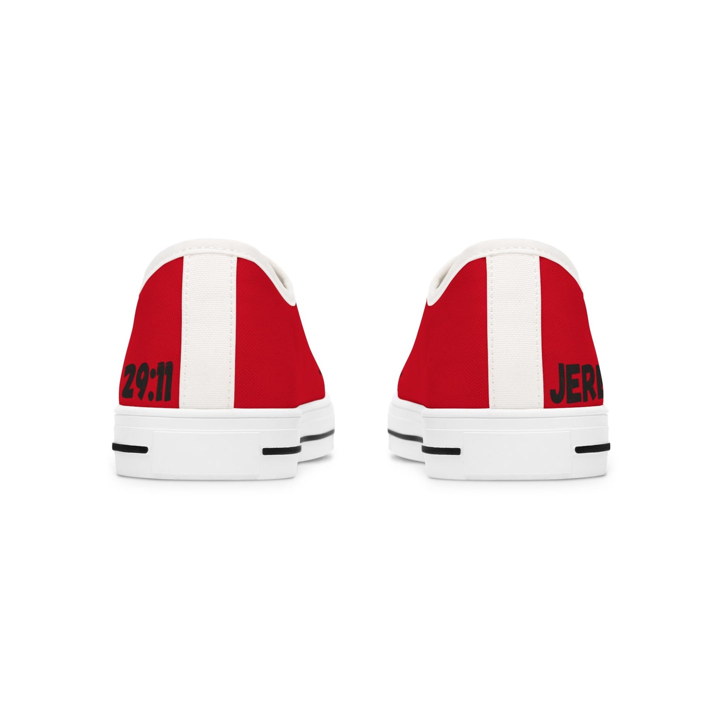 JEREMIAH 29:11  Women's Low Top Sneakers(Red)