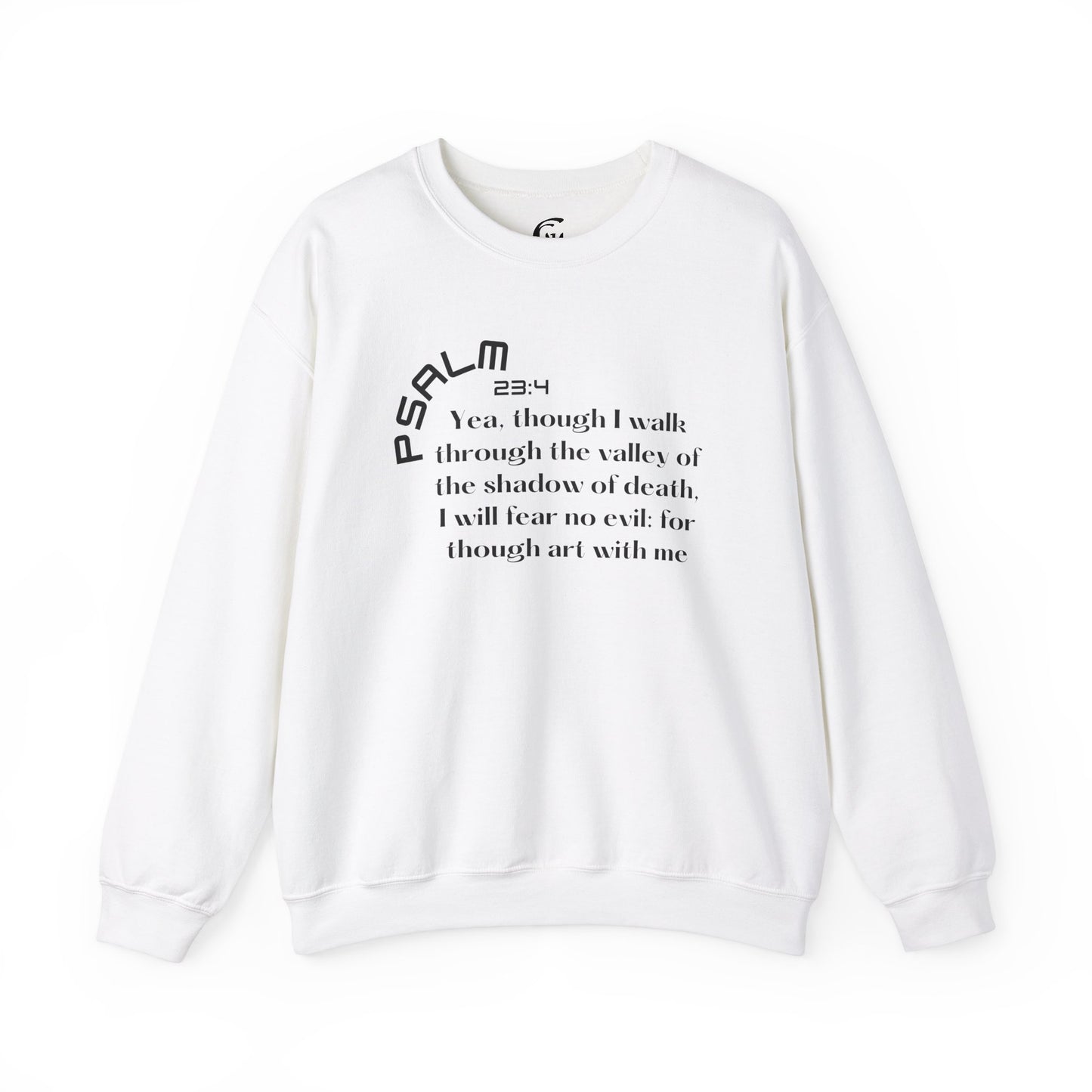 Psalm 23:4 Scripture Crewneck Sweatshirt