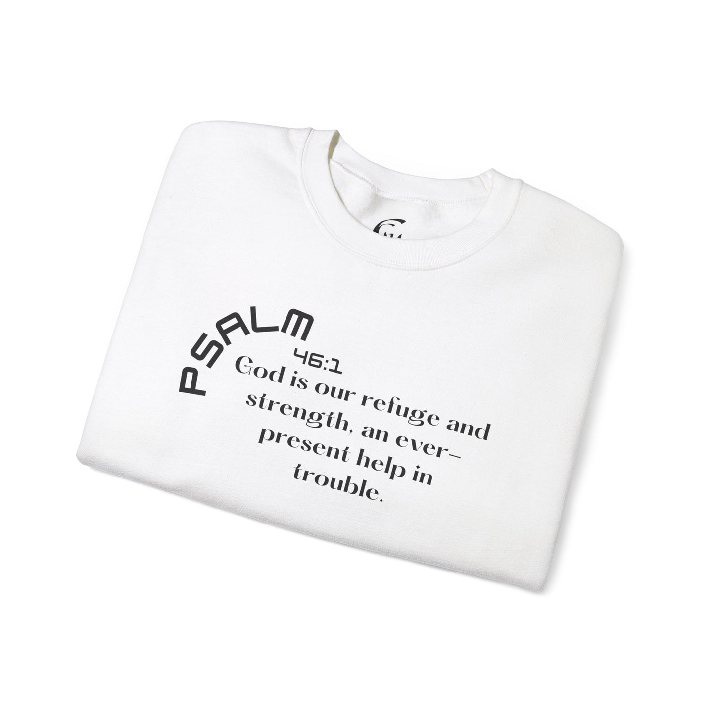 Psalm 46:1 Scripture Crewneck Sweatshirt