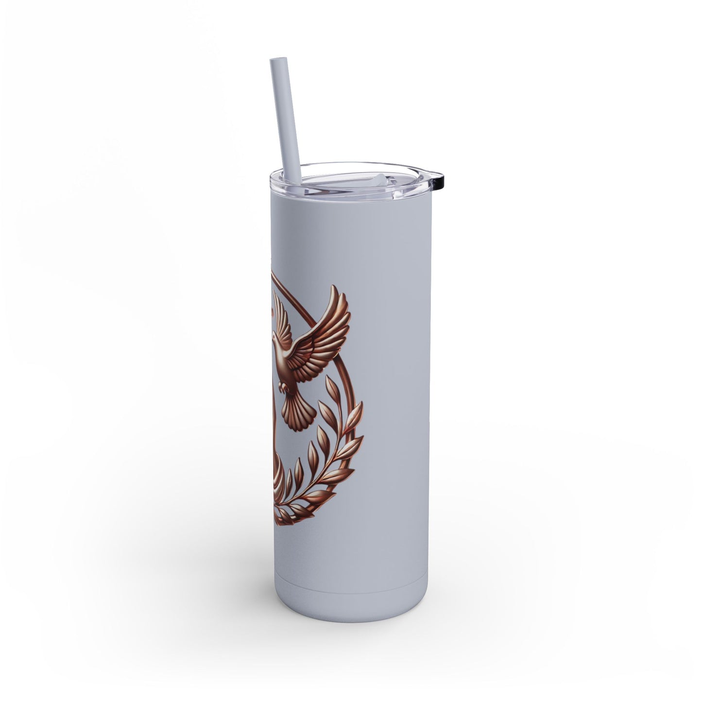 Tumbler Faith Symbol Gold Prayer Hands Doves Cross