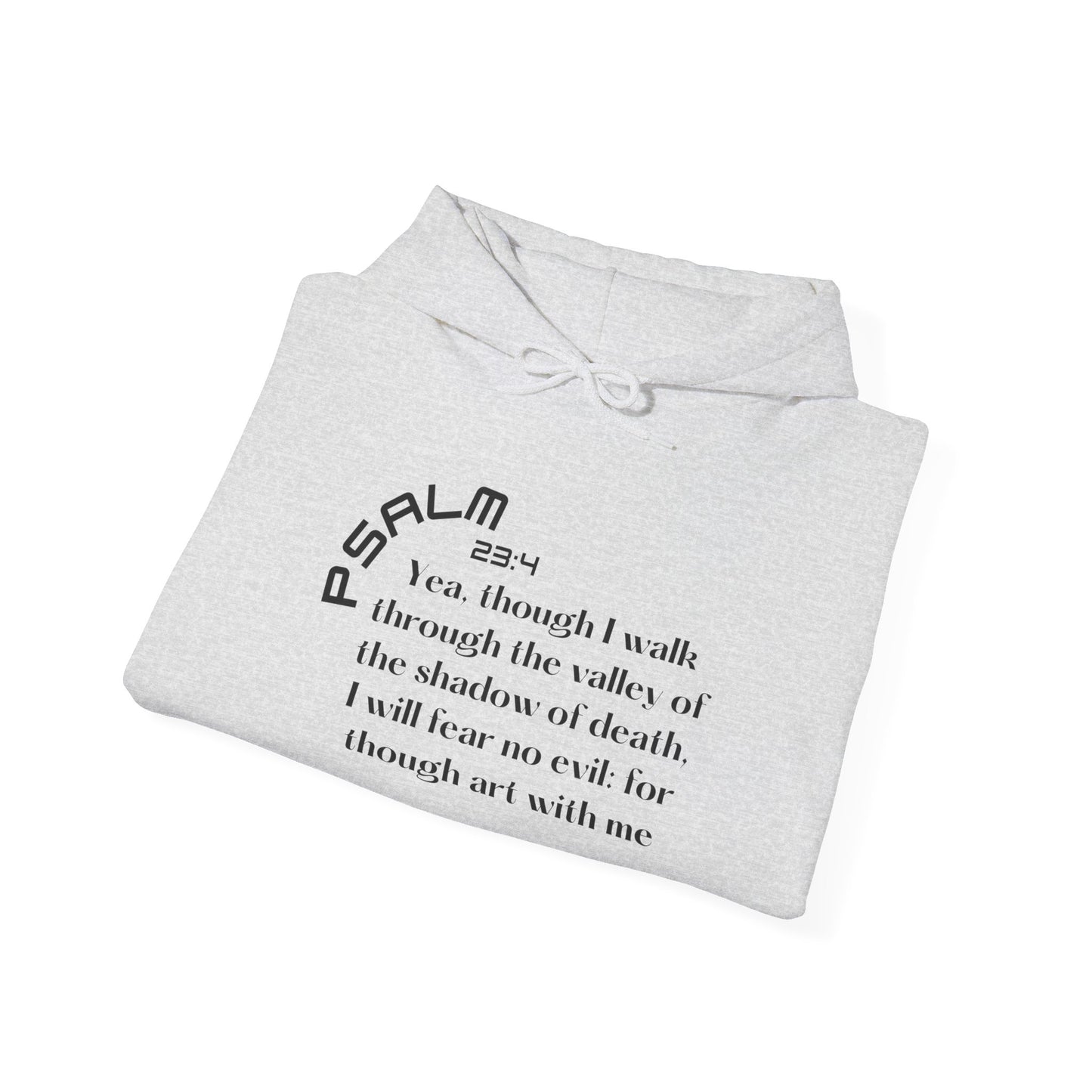 Biblical Hoodie, Psalm 23:4 Scripture Unisex Hoodie