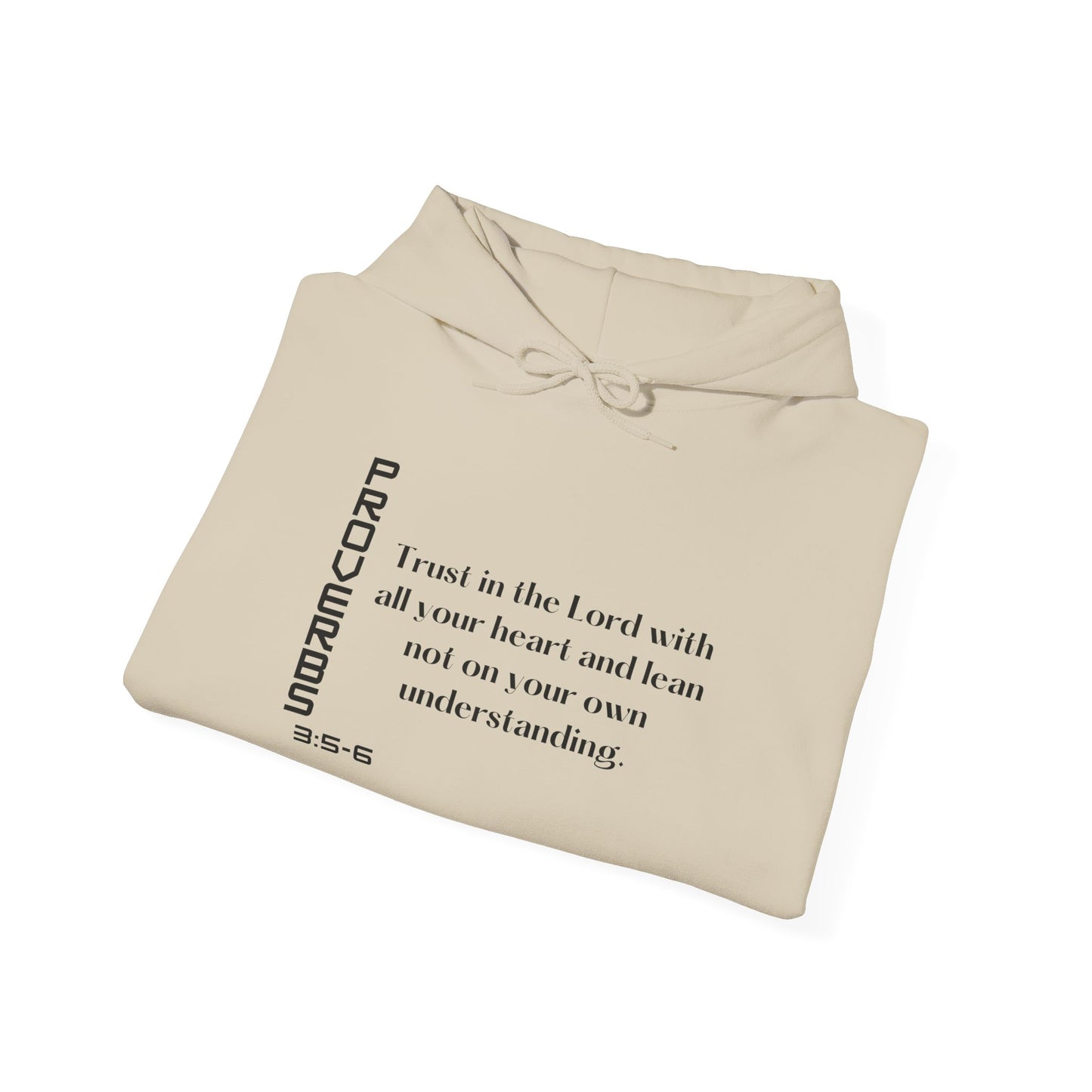 Biblical Hoodie, Proverbs 3:5-6 Scripture Unisex Hoodie