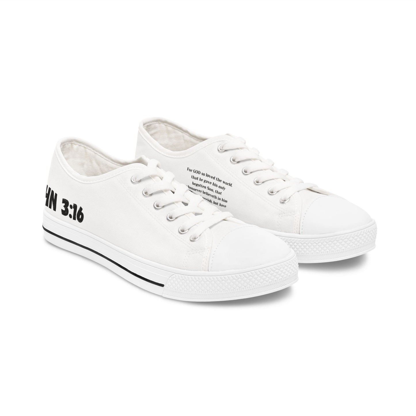 John 3:16  Women's Low Top Sneakers