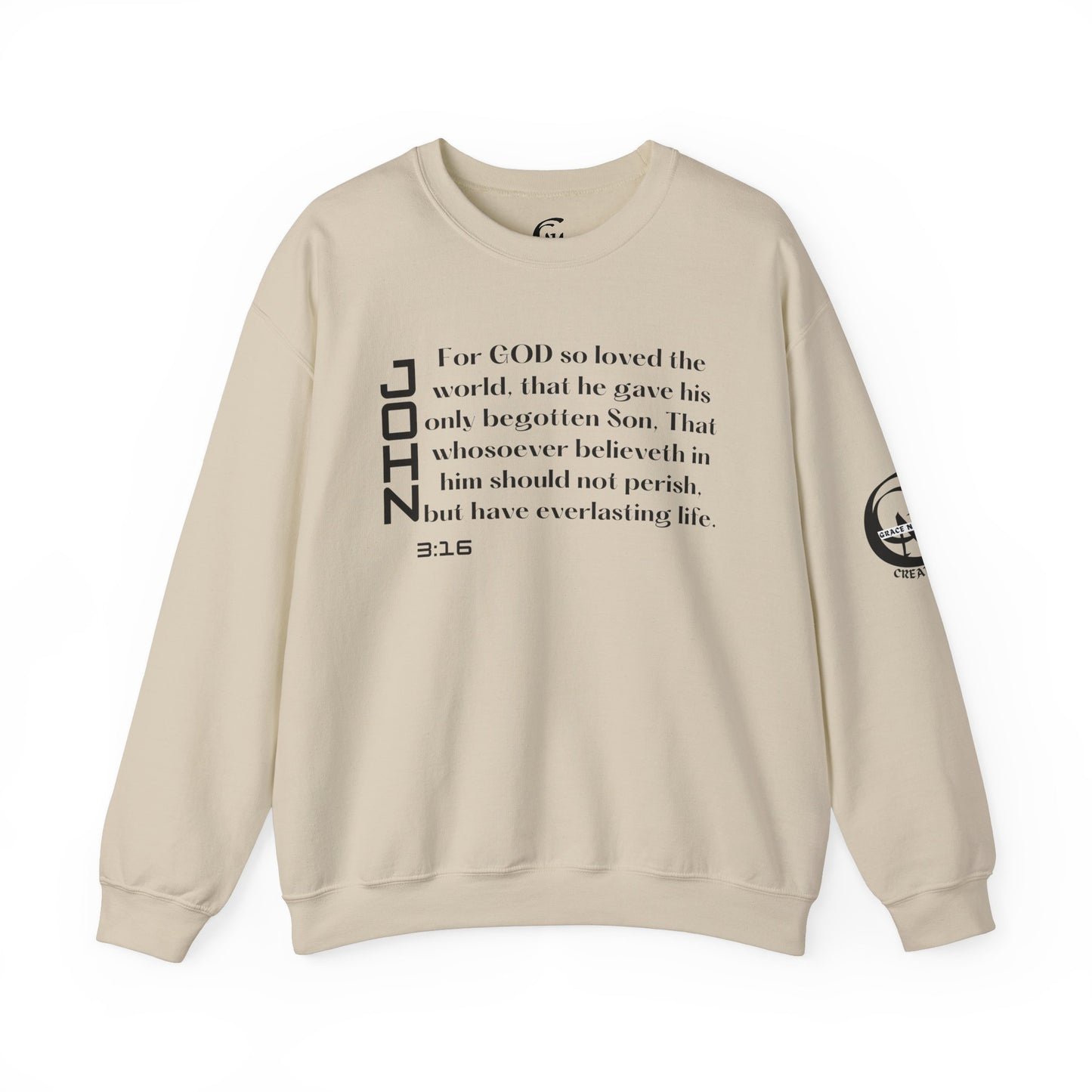 John 3:16 Scripture Crewneck Sweatshirt