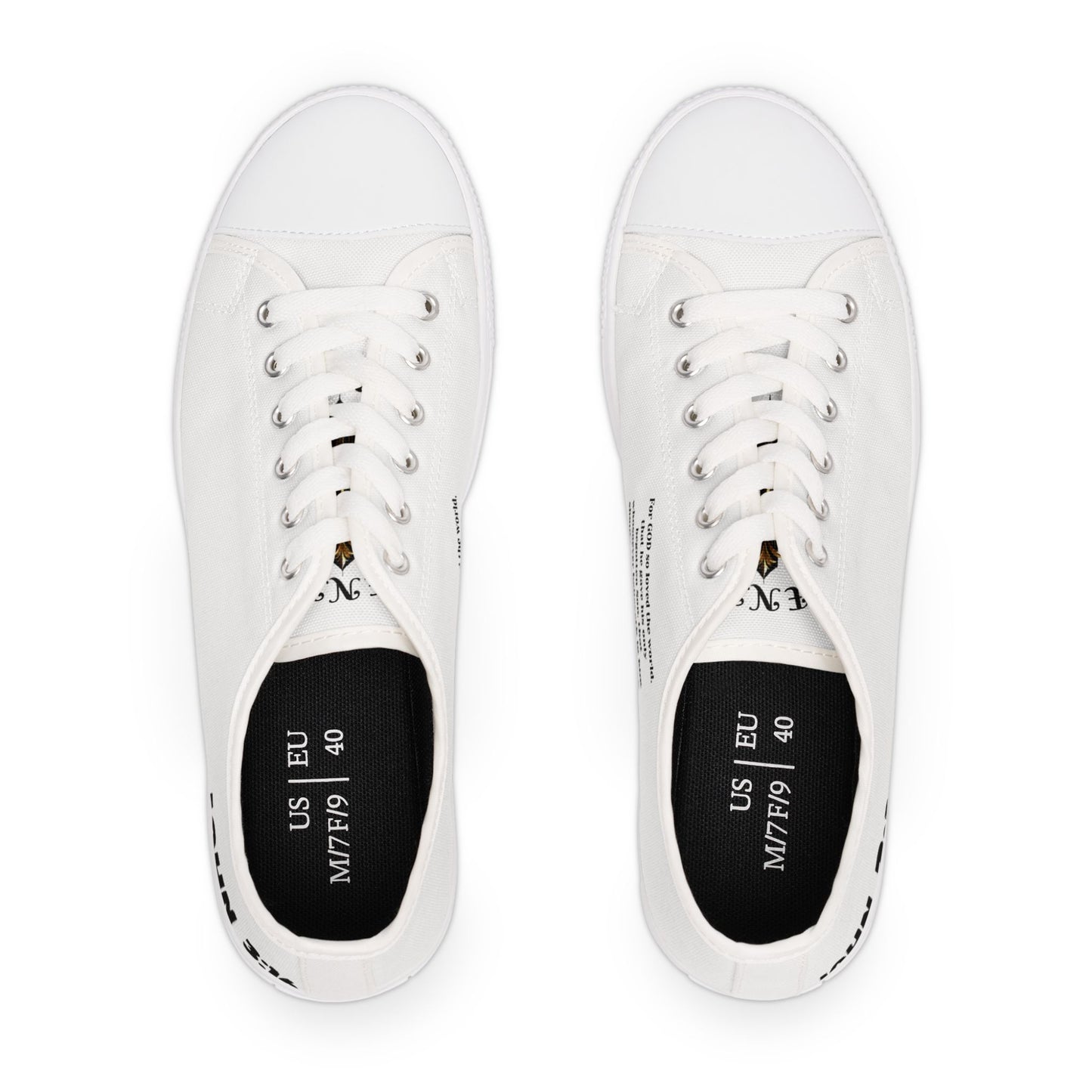 John 3:16  Women's Low Top Sneakers