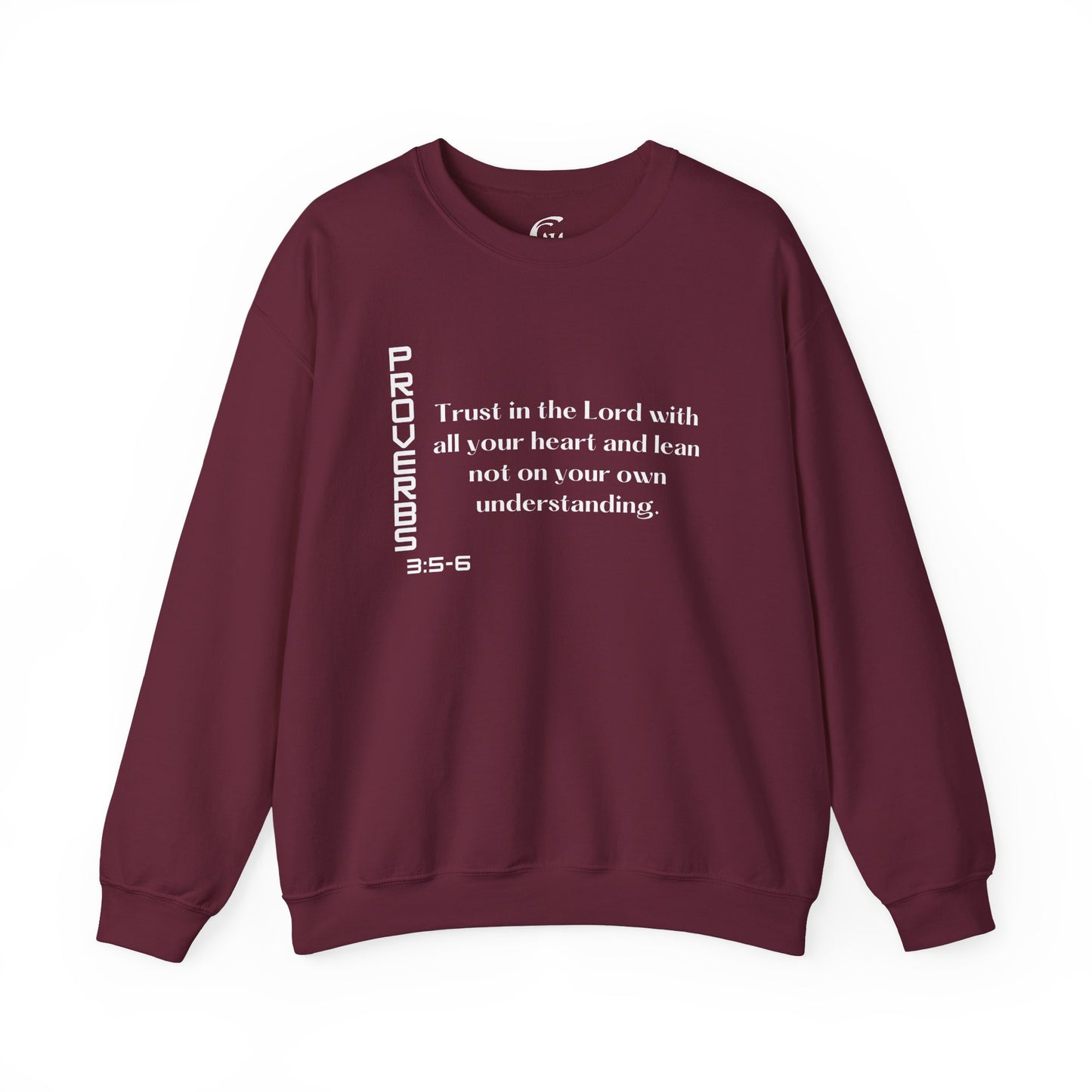 Proverbs 3:5-6 Scripture Crewneck Sweatshirt