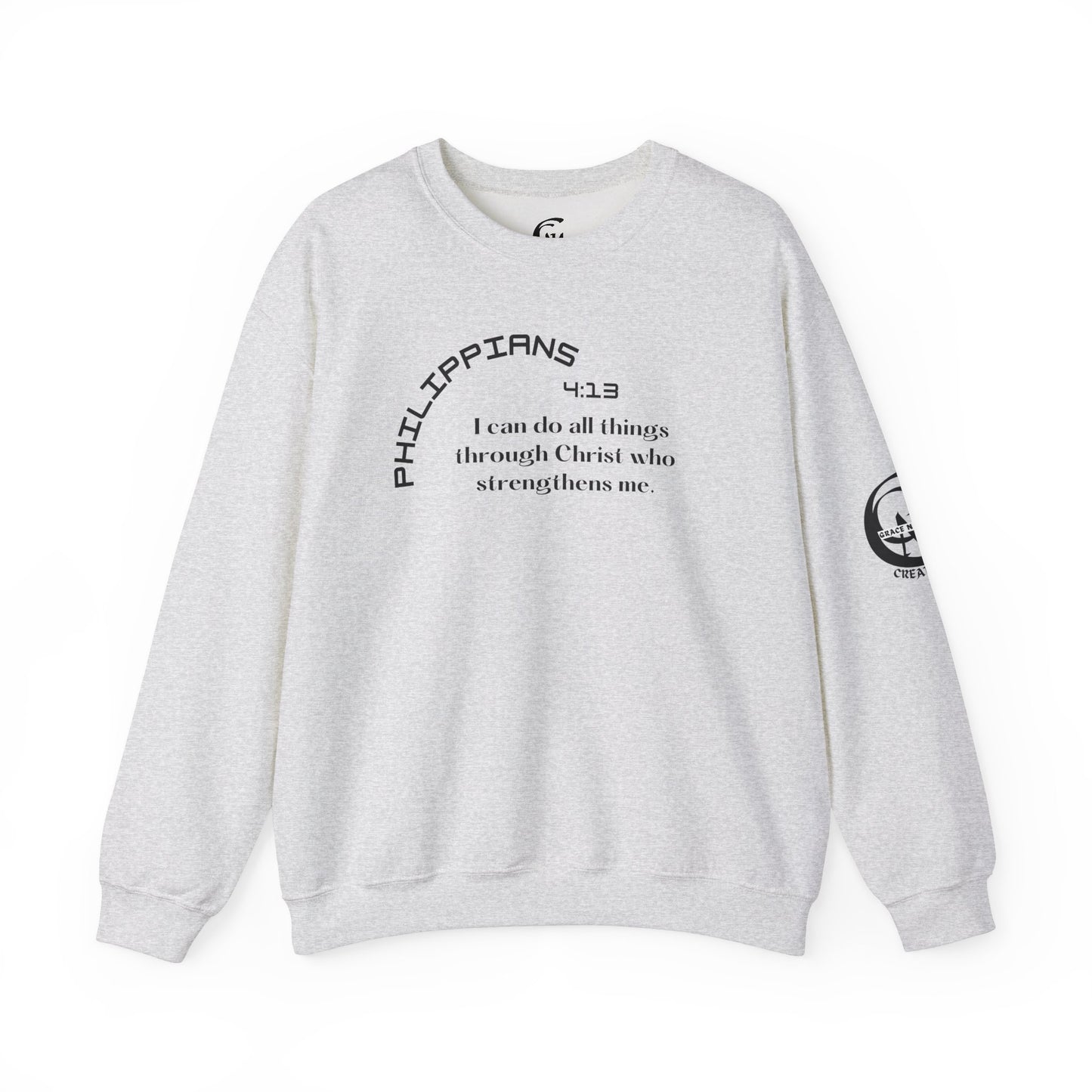 Philippians 4:13 Scripture Crewneck Sweatshirt