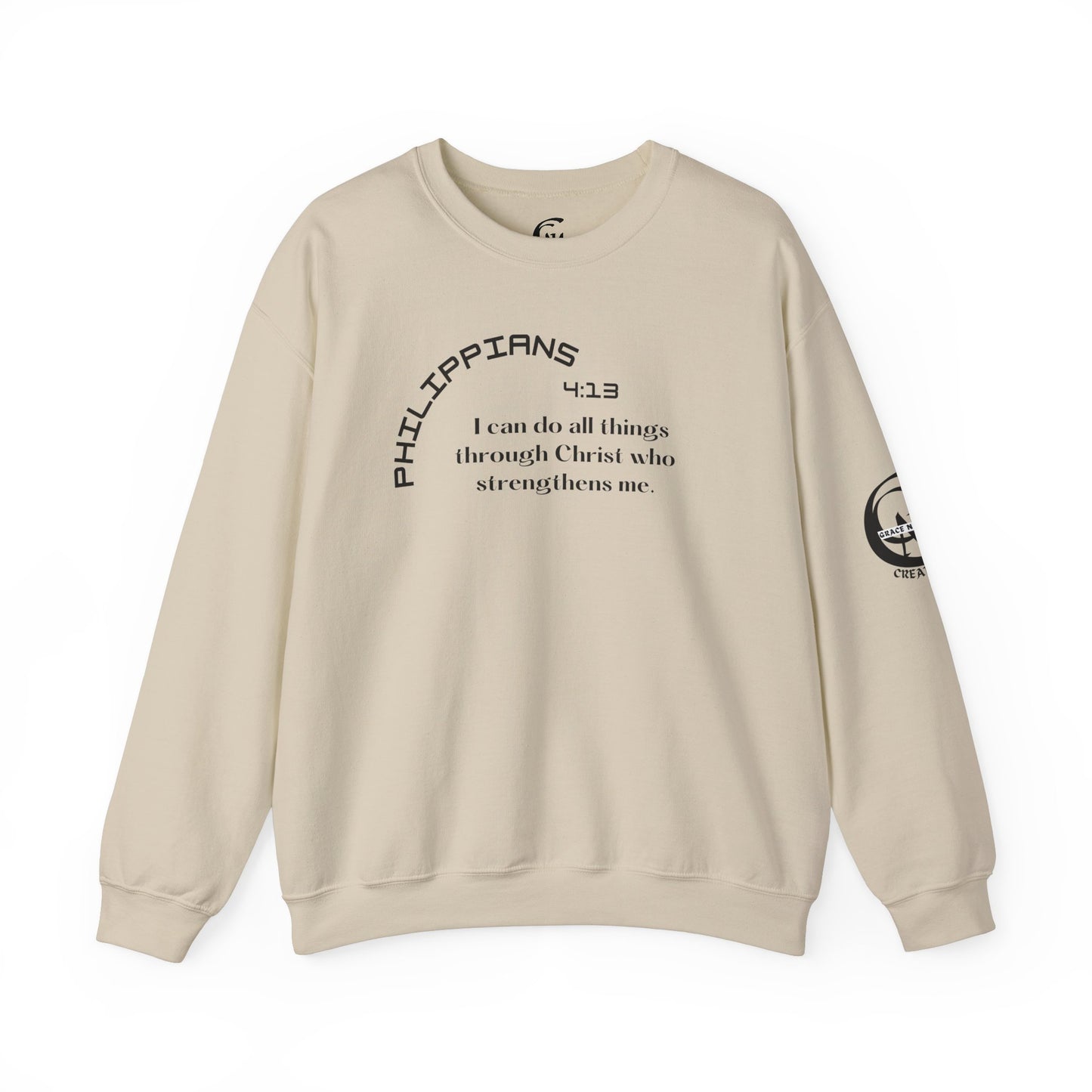 Philippians 4:13 Scripture Crewneck Sweatshirt