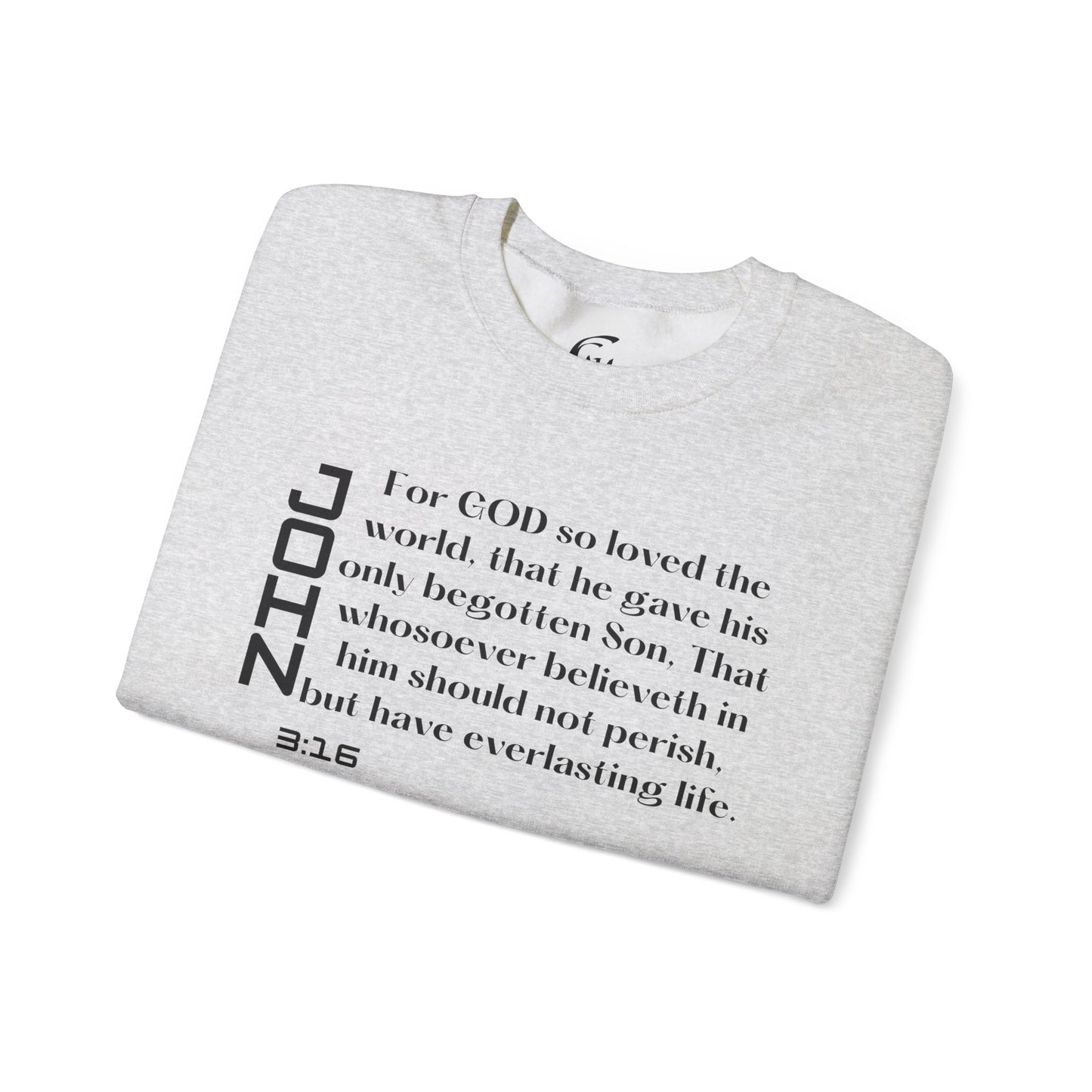 John 3:16 Scripture Crewneck Sweatshirt