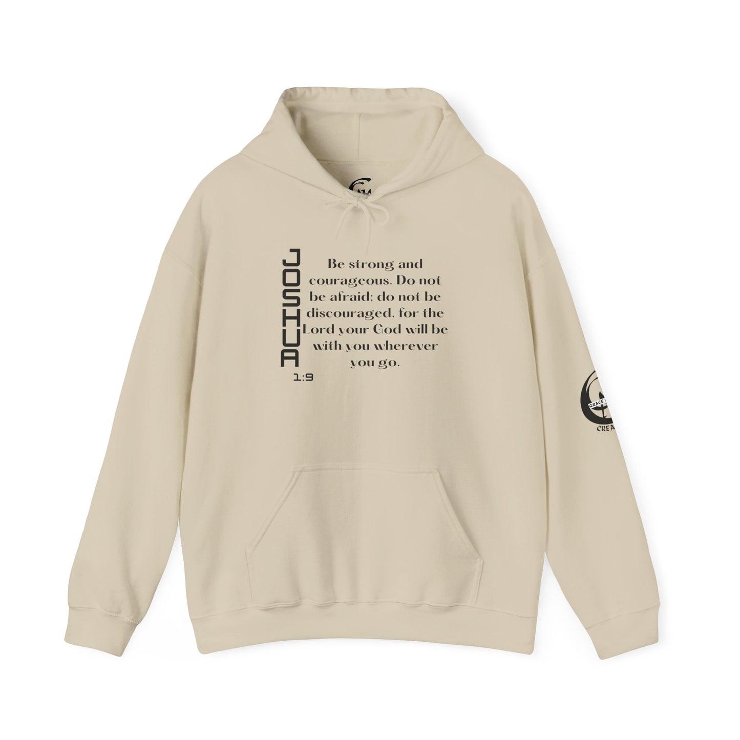 Biblical Hoodie, Joshua 1:9 Scripture Unisex Hoodie
