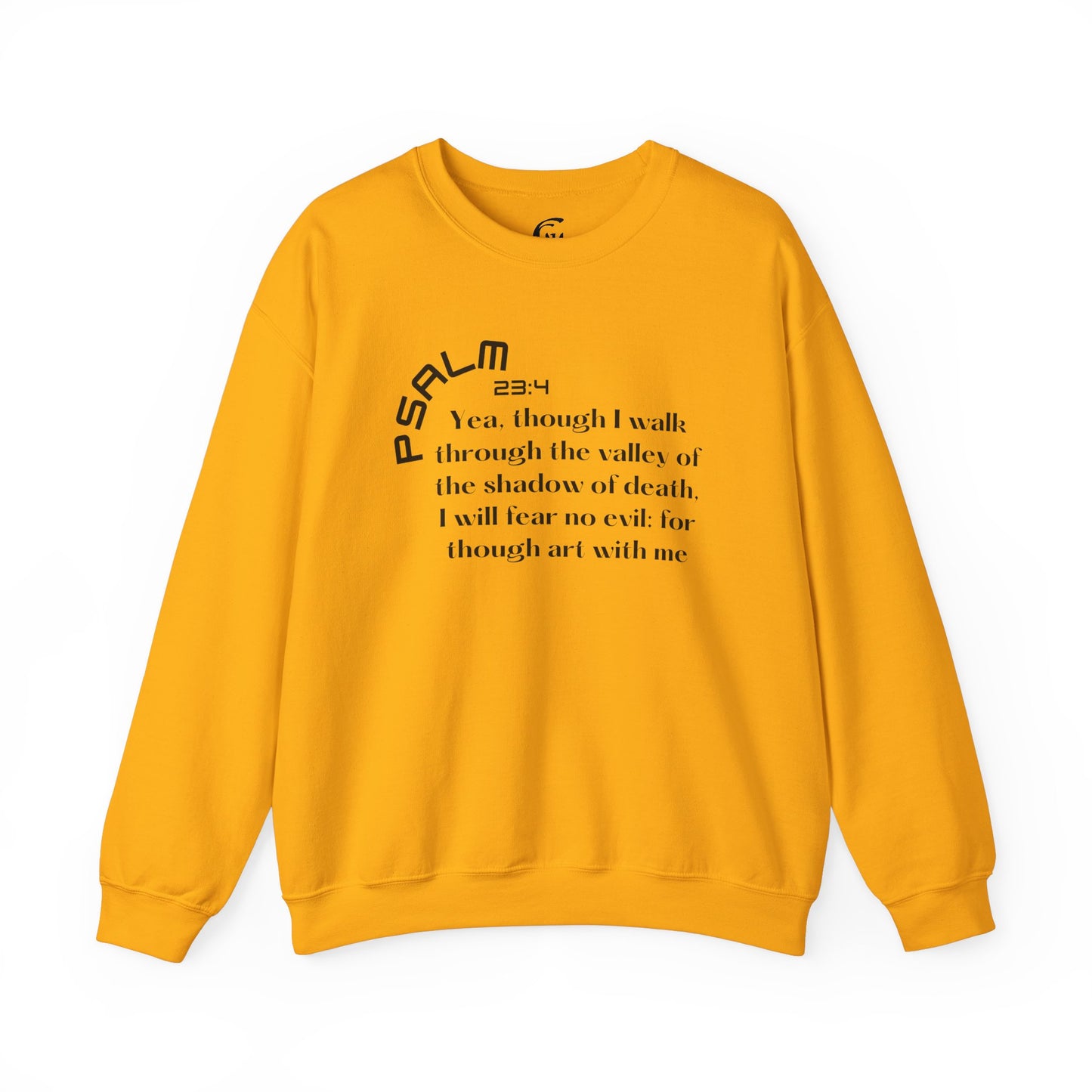 Psalm 23:4 Scripture Crewneck Sweatshirt