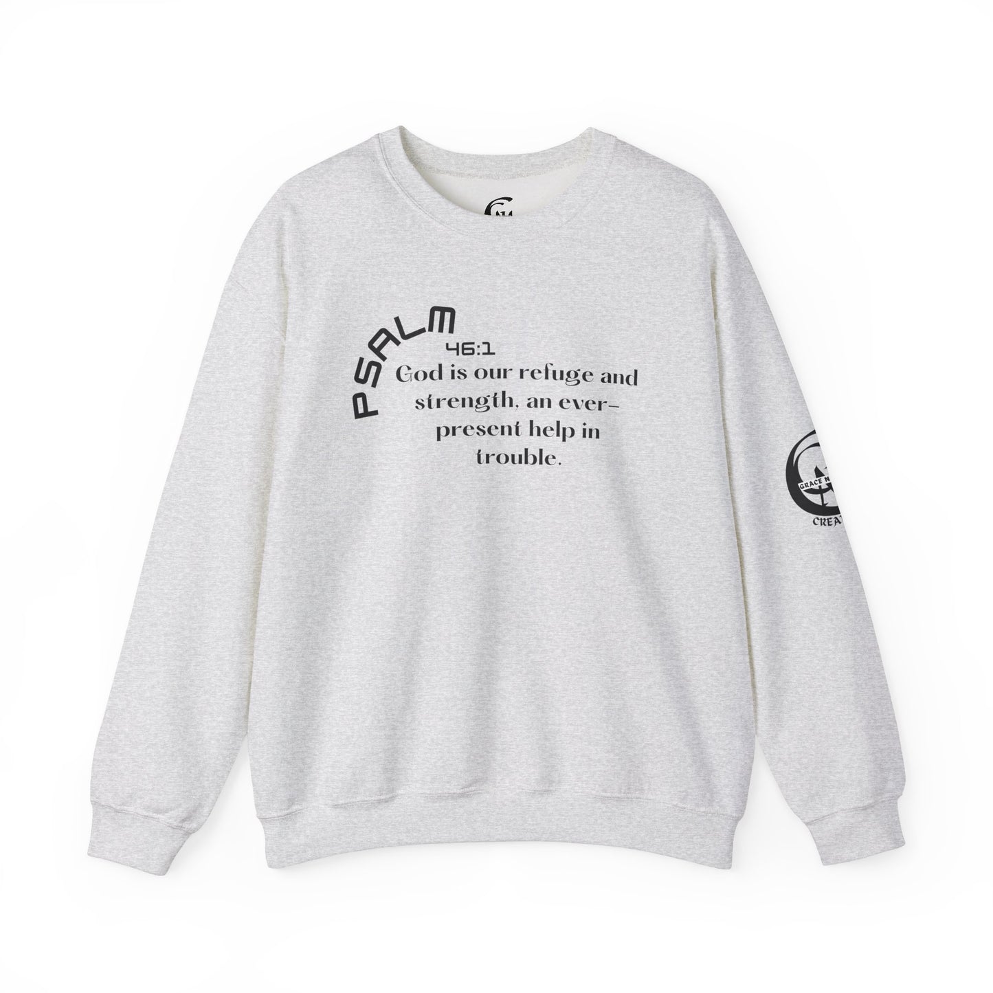Psalm 46:1 Scripture Crewneck Sweatshirt