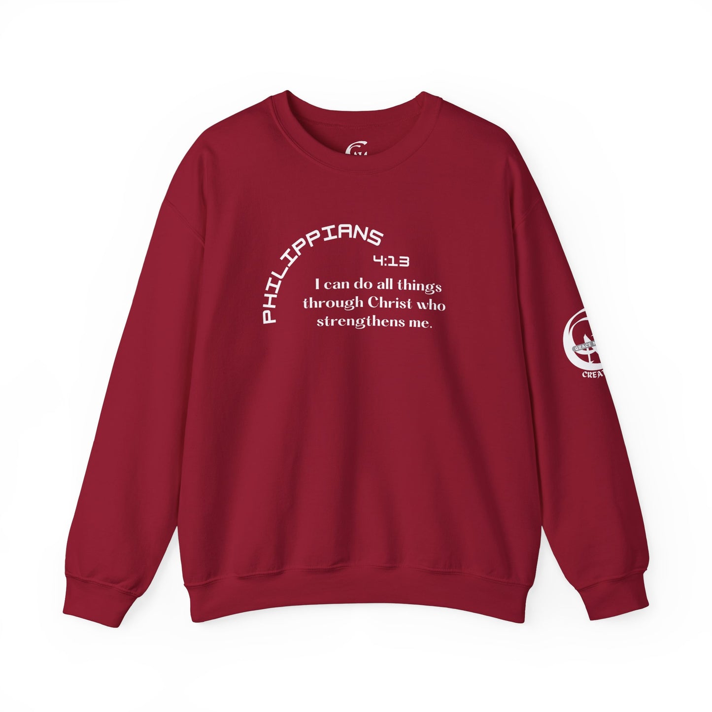 Philippians 4:13 Scripture Crewneck Sweatshirt